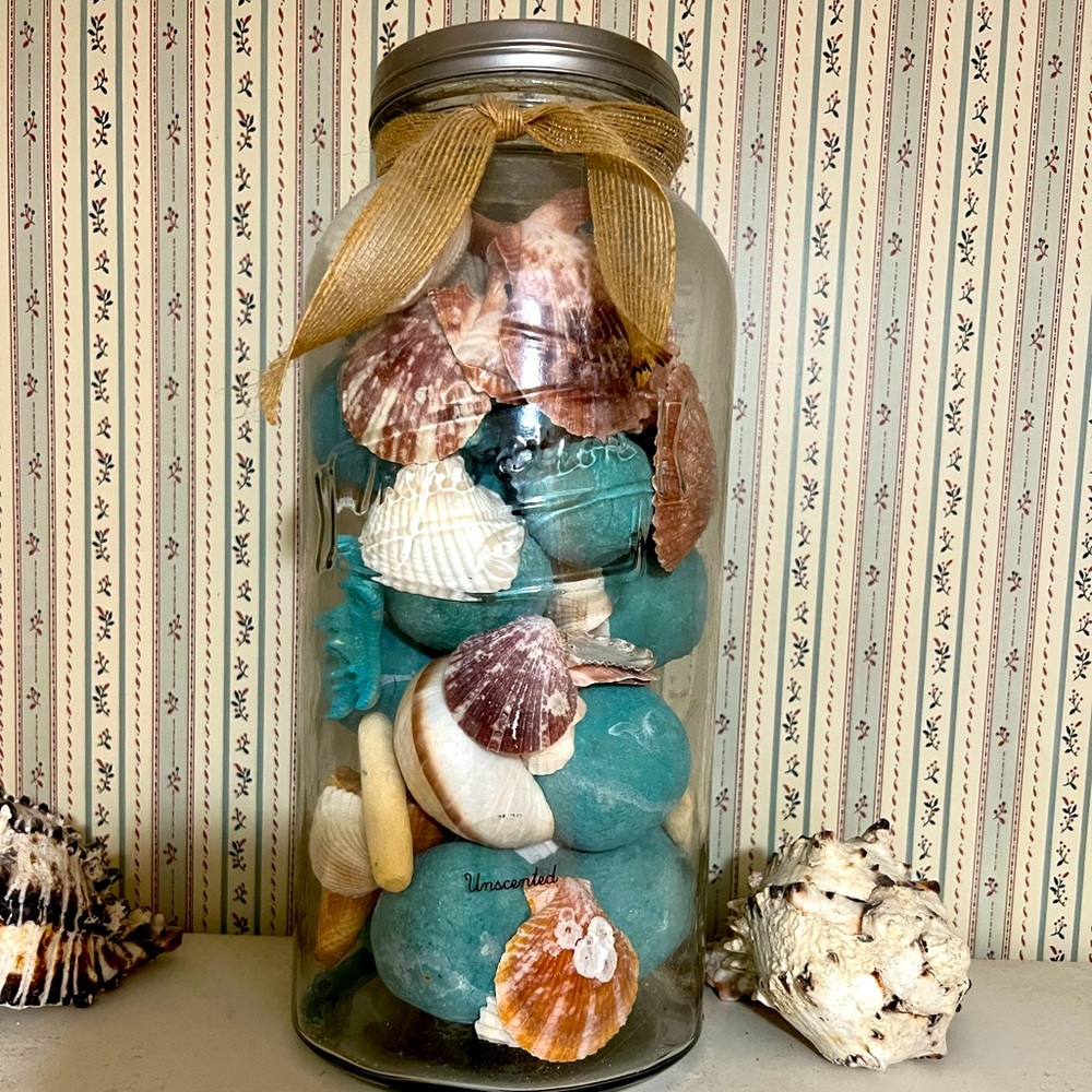 Sea shell jar came from hobby lobby